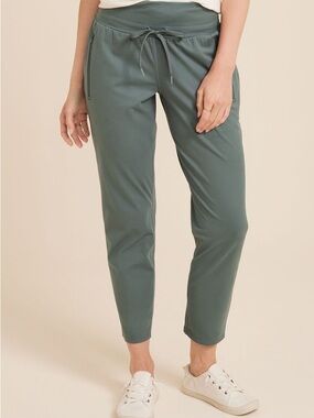 Maurices Sage Green Drawstring Ankle Traveler Pants
